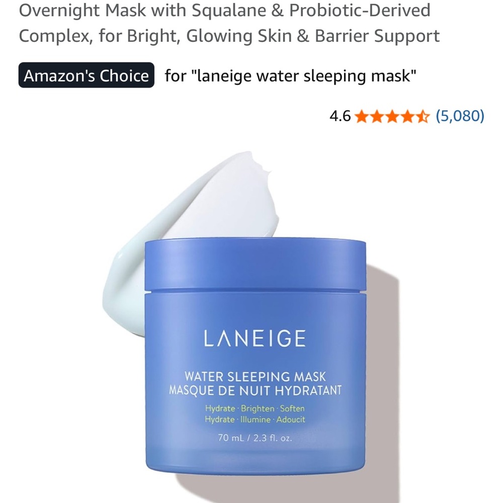 LANEIGE Water Sleeping Mask - Soft Blue
